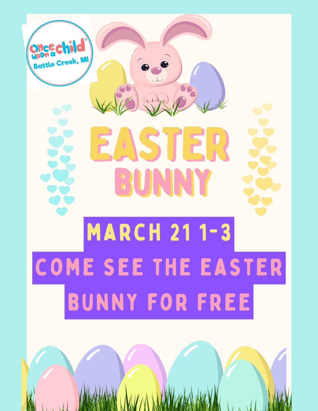 Easter bunny is Hopping by